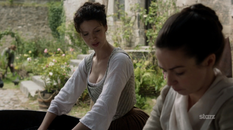 Illustration for article titled Outlander: No Bonding Like Bonding Through Birthing and Body-Hiding